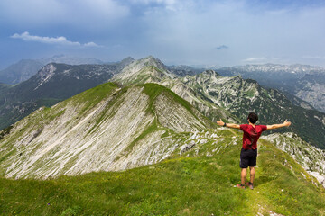 Views of Vogel mountain and surrounding area in Slovenia