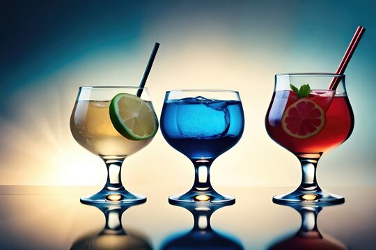 Cheers to a good time with these delicious cocktails! Image generated by AI