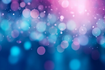 Obraz premium A blurred covalt blue light, pink light abstract background with bokeh glow, Illustration. AI generative