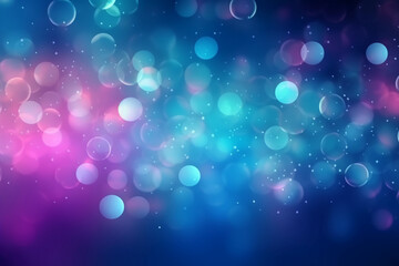 A blurred covalt blue light, pink light abstract background with bokeh glow, Illustration. AI generative