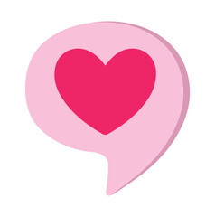 Heart, baloon heart icon. Love, romance, passion, feeling. Vector illustration
