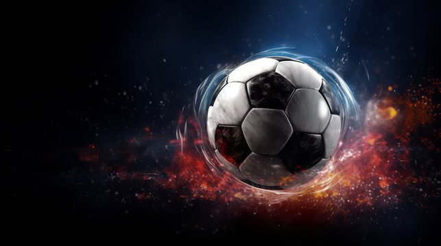 soocer, football concept, background, space for copy. sport background. created with ai