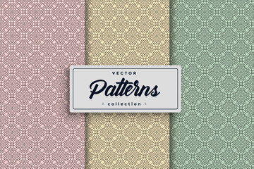 Textile pattern background seamless pattern design, Seamless Geometric Textile Pattern design collection,Seamless textile pattern set collection