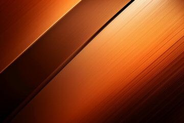 Brushed metal light orange background. AI generative