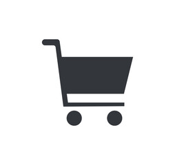Shopping cart icon for graphic design projects vector EPS 10