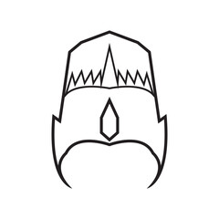  Crown icon design template vector