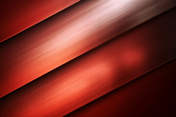 Obraz premium Brushed metal light red background. AI generative