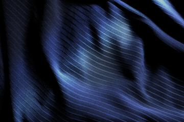 Dark black and gray blurred gradient and line of cloth or fablic background has a little abstract light.