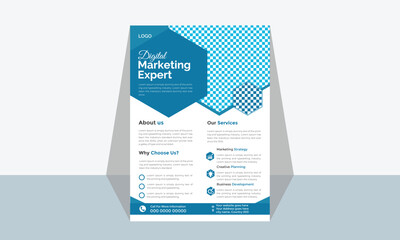 Business Flyer leaflet Design brochure cover layout template 