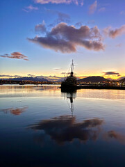 Obraz premium Atardecer en Ushuaia