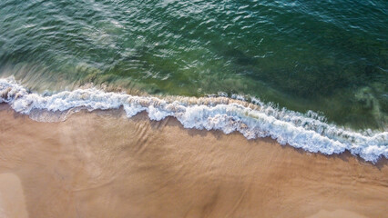 Aerial image of Copacabana beach in Rio de Janeiro.