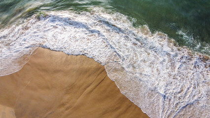 Aerial image of Copacabana beach in Rio de Janeiro.