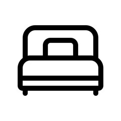 Editable single bed vector icon. Part of a big icon set family. Perfect for web and app interfaces, presentations, infographics, etc