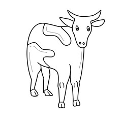 Hand drawn farm cows