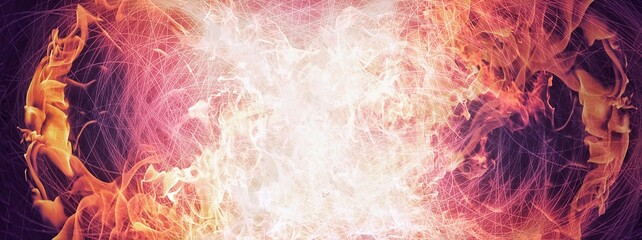 燃える火炎の3dイラスト