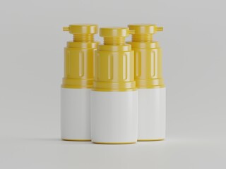 Spray bottle 3d rendeing  with white background 