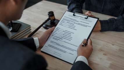 Lawyer accepting bribe concept for signing legal contract approval, rights of liberty, bribery, Concept of law, justice, court trial, and professional legal services, judge