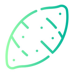 sweet potato gradient icon