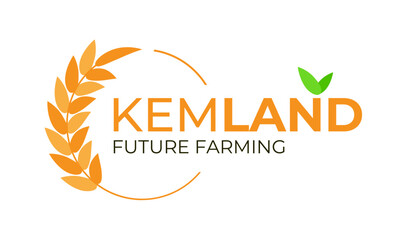 Kemland Future Farming logo design nature concept for Modern Farmers