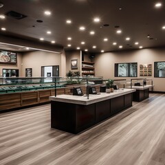Marijuana dispensary with open big floor plan