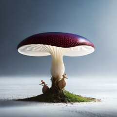 Agaric mushrooms - AI generated