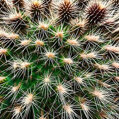 A prickly and rough texture with cactus needles and thorny bushes1, Generative AI