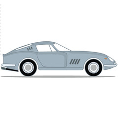 Grey Sport Car