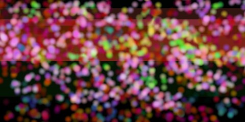 Bokeh, glowung lines, colorful circles, round shapes, celebration background