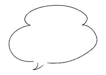 ペンの手描き吹き出し