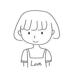 A darling little boy wearing a love shirt