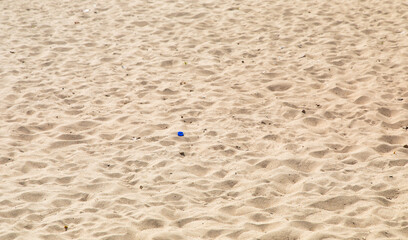 Sea sand texture background and banner. Summer vacation on summer beach background