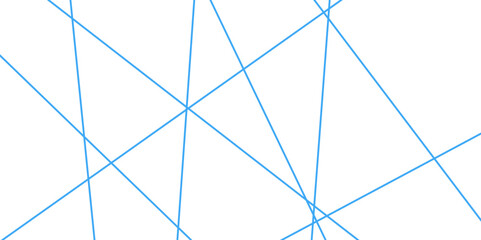 Fototapeta premium Abstract luxury bule geometric random chaotic lines with many squares and triangles shape background.