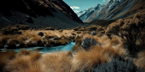 black sea landscape, Created by AI generation, AI generative, Created with generative AI tools