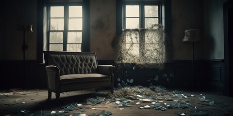 interior of the house, Created by AI generation, AI generative, Created with generative AI tools