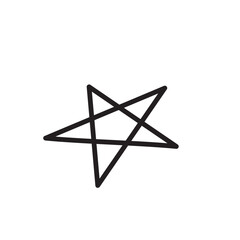 Hand drawn element, black on white background, arrow. star, love, rainbow, leaves, cloud, circle, spring, crowns for poster, banner and social media