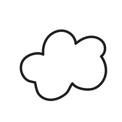 Hand drawn element, black on white background, arrow. star, love, rainbow, leaves, cloud, circle, spring, crowns for poster, banner and social media