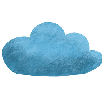 recommend clip art: Cloud hand-drawn isolated on white background 