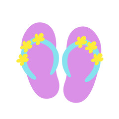 flower Colorful slippers pattern