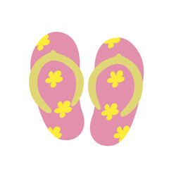 flower Colorful slippers pattern