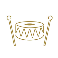drum and drumsticks vector icon