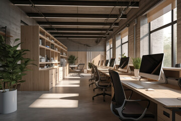 modern office interior, , generative ai
