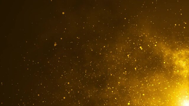 Golden Particle Glitter Background | Fire Particle Background | Ultra HD 4K | Seamless Loop