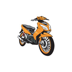 Obraz premium scooter motor matic vector design