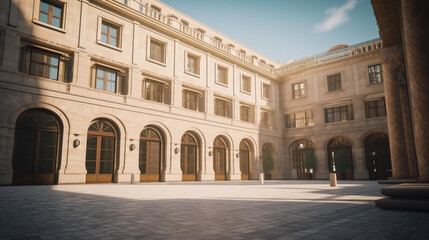 outdoor Premium city halls with Generative AI
