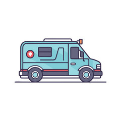 Fototapeta na wymiar ambulance car medical vehicle vector illustration isolated on white background