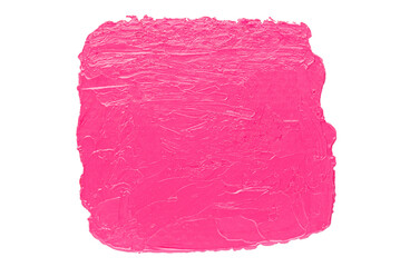 Cutout pink acrylic painting design element.