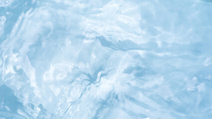 lue clear water texture with splash and bubble.water ripples background.	
