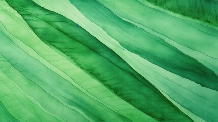 Abstract green background. Hand painted watercolor drawing. Generative AI.