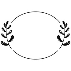 Minimalist Floral Flower Frame