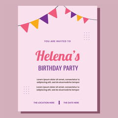 Birthday Invitation Layout